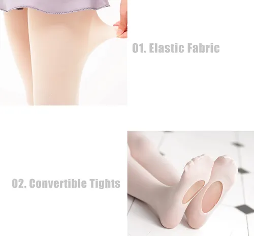 Mallas Ballet Para Mujer, Ultra Suaves Convertibles Leggings