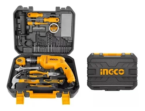 Kit Taladro Percutor 680w + Herramientas - 115 Piezas Ingco