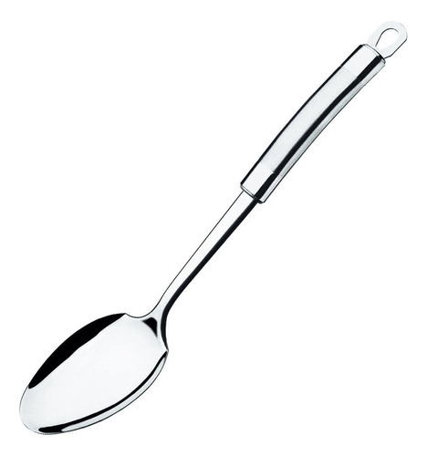 Colher Grande De Arroz Brinox 32,5cm Em Aço Inox Com Furo No