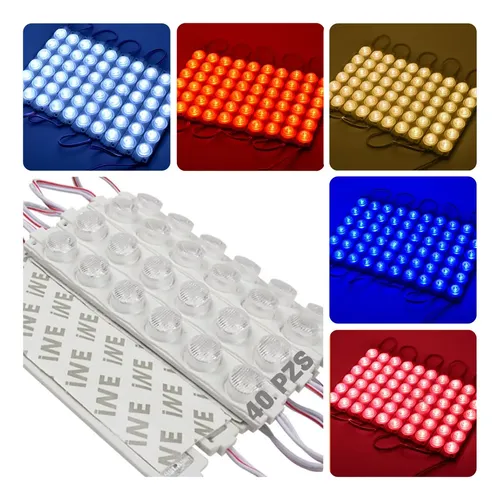 40 Módulo Tira De Led Iluminación Impermeable Multiusos 12v | Envío gratis