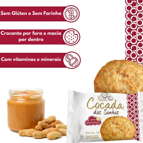 Cocada Dos Sonhos S/ Glúten - Amendoim 04un