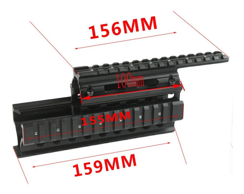 Guardamano Enfriador Ak47 Cuerno De Chivo Aluminio Picatinny