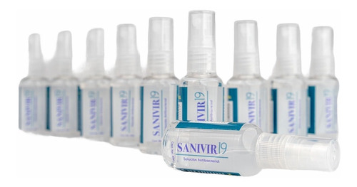 10 Sanivir 19 40ml Mata 99.9% De Gérmenes Virus Y Bacterias