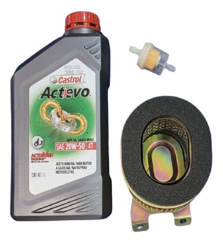 Kit Service Honda 125 Elite 08/13 Castrol + F Aire + F Nafta