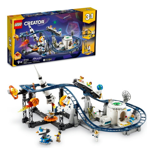 Kit Lego Creator 3en1 Montaña Rusa Espacial 31142 874 Piezas