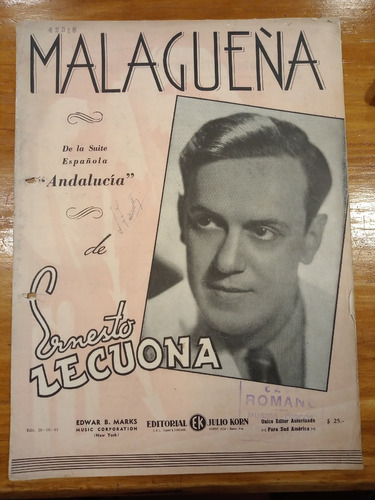 Malagueña Lecuona Partitura 