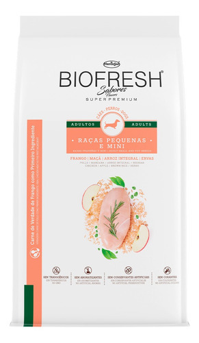 Alimento Biofresh Super Premium para perro adulto de raza mini y pequeña sabor pollo en bolsa de 1kg