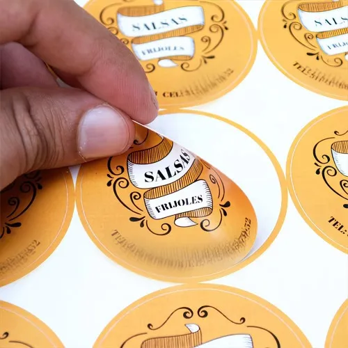 comprar 100 Unid 3x3cm Sticker Adhesivo Personalizado Troquelado
