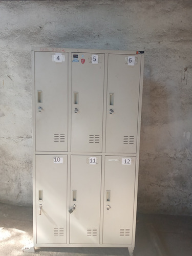 Locker Metalico 6 Puertas Para Candado Como Nuevo