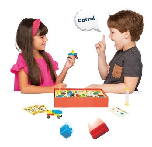 Jogo Blocos Montar Monta Já Tabuleiro Brinquedo Infantil Nf