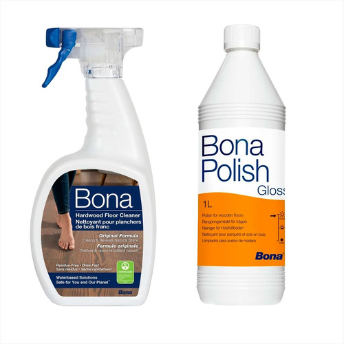 Kit Bona Polish Gloss + Bona Clean S-pray 650ml