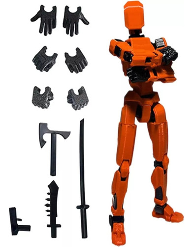 Lucky Dummy T13 Figure, Robot Multiarticulado Impreso 3d01 .