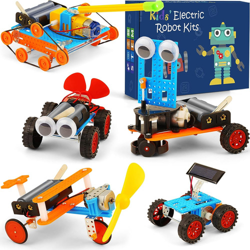 Kits Construcción De Automóviles 5 En 1 Proyectos De Robot