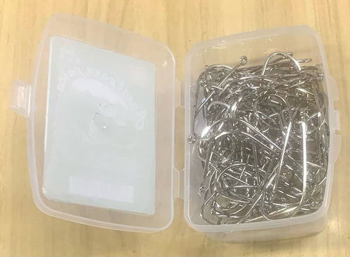 Anzol Para Pesca Aço Niquelado Número 5/0 Com 80 Unidades