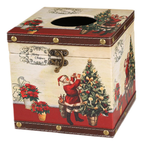 Caja De Pañuelos Navideña, Porta Árbol De Navidad