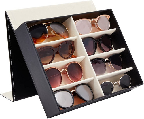 Estuche Organizador De 8 Lentes Caja Gafas Sol Exhibidor