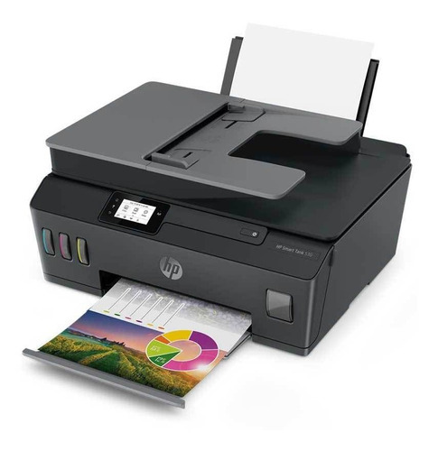 Impresora a color  multifunción HP Smart Tank 530 con wifi negra 100V/240V