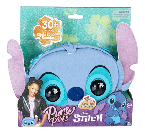 Bolsa Interativa Purse Pets Little Stitch 3409 Cor Azul-turquesa Sunny