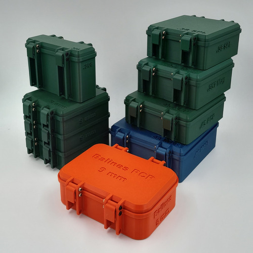 Caja Porta Balas Munición 200 Balas Cal. .17 Hmr (apilable)