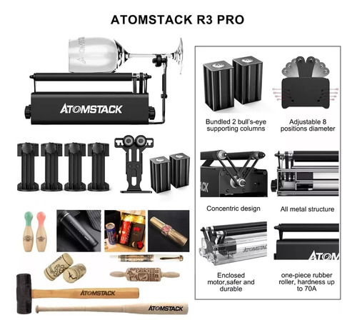 Atomstack A5 Pro 5w Grabador Láser + Kit De Rodillos