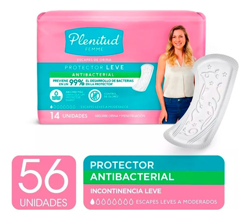 Plenitud Protector Leve Femme X 14 Unidades Pack X 4