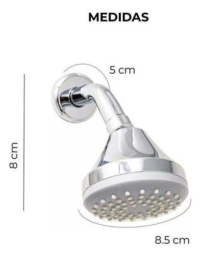Regadera De Cebolla Sencilla C/brazo Y Chapetón 3007b Urrea