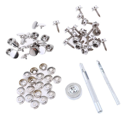 Kit De Fixação De Parafuso Com Botão De Pressão 2 Peças