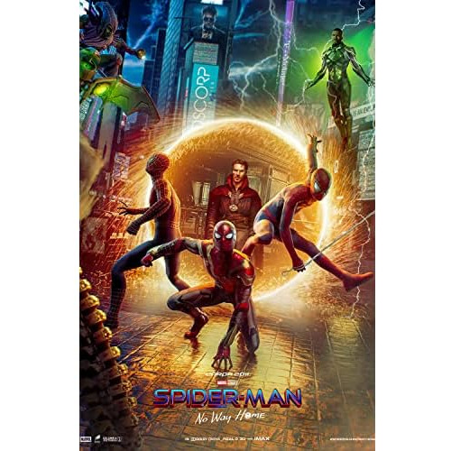 Póster De Película Tom Holland Spider Man 3 No Way Ho...