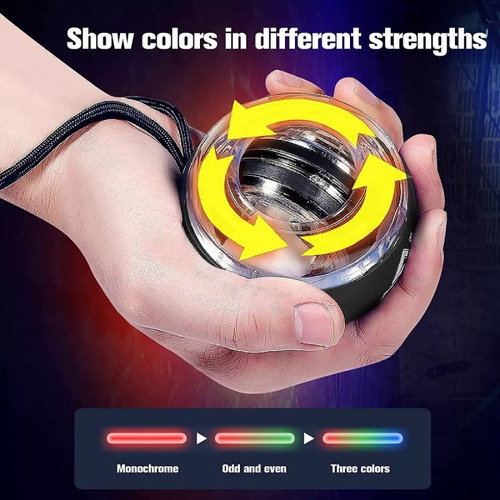 Giro Giroscópico Led Powerball Power Muñeca Brazo Muscle