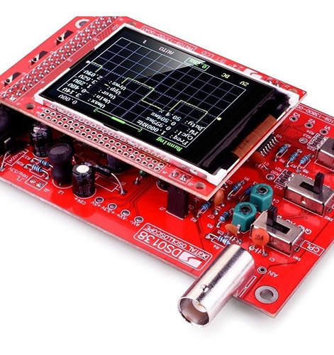 Mini Osciloscopio Digital Dso138+ Carcasa Dso + Fuente 9v 1a (Usado)