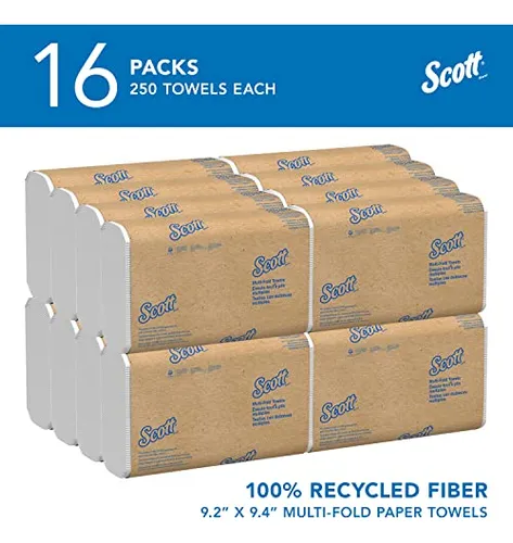 01807 Toallas Multiplegado, 100 % Recicladas, 9 1/5x9 2...