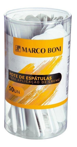 Pote De Espátula Para Aplicação De Creme 50 Un - Marco Boni