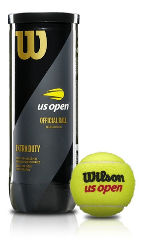 Tubo X3 Wilson Pelotas De Tenis Us Open Extra Duty