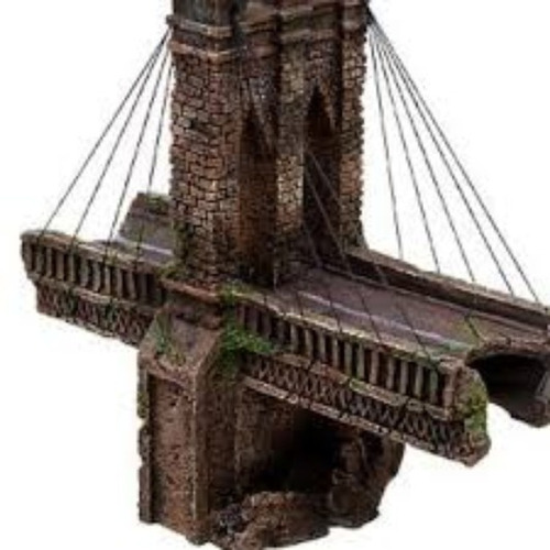 Penn Plax Adorno Pecera  Puente Brooklyn  31x14x28 Cms