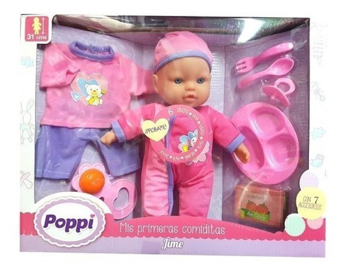 Poppi Jime Comiditas Muñeca Bebe Bebote Accesorios Comida