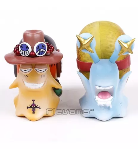 One Piece Figuras de Ação Anime para Crianças, Den, Mushi, Luffy