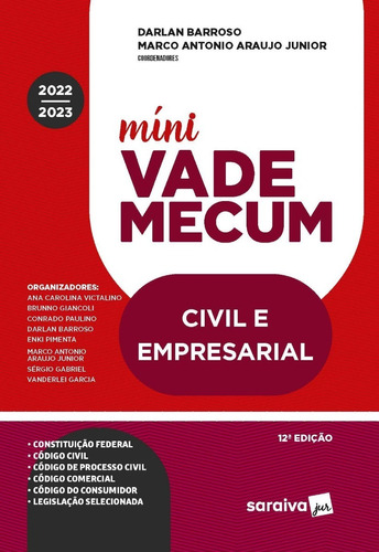 Mini Vade Mecum Civil E Empresarial 12ª Edição (2022) Saraiva
