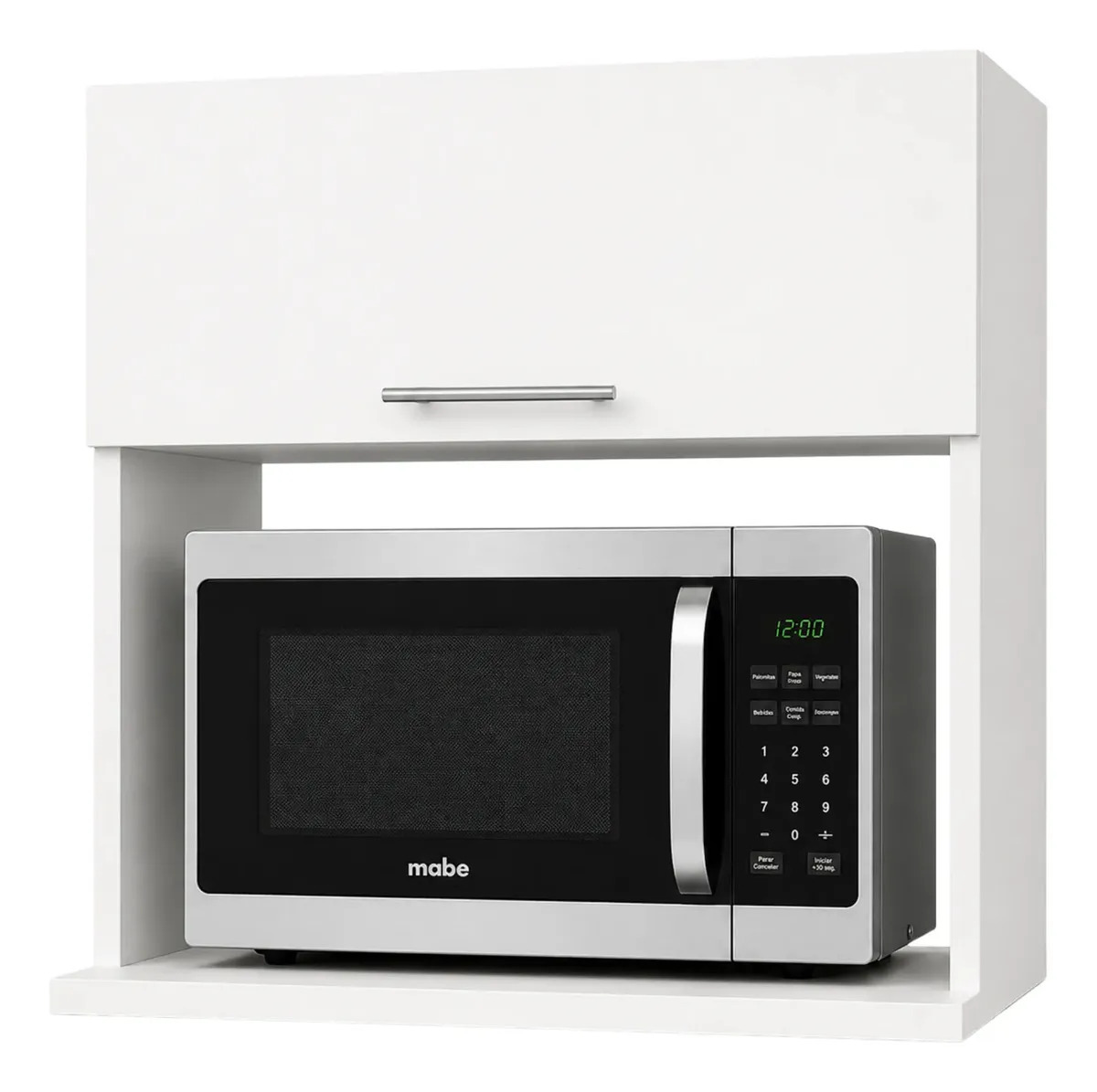 Alacena Gabinete Porta Microondas 60x60cm Mueble Cocina Blanco Frosty