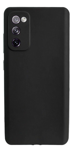 Capa Capinha Silicone Aveludada Preta Para Galaxy S10 Lite