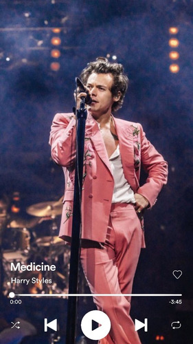 Póster Harry Styles Canción Medicine Papel Hd Blueback 60x90