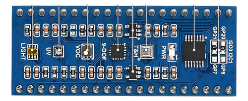 Modulo Sensores De Ambiente Para Raspberry Pi Pico Waveshare