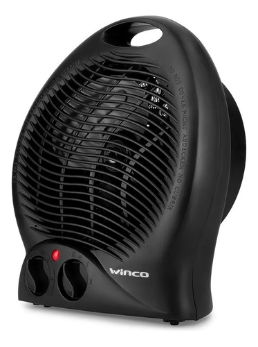 Caloventor eléctrico Winco W114  negro 220V