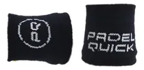 Comprar Muñequera Tenis Deportiva Padel Quick Algodon Toalla Par Color Negro Talle Adulto
