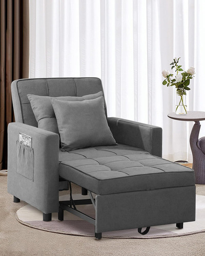 Sofa Cama Reclinable, Gris Oscuro Xs-zdc-gris Xspracer