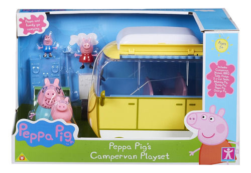 Peppa Pig Vehículo Campervan Grande Con Figuras Y Accesorios