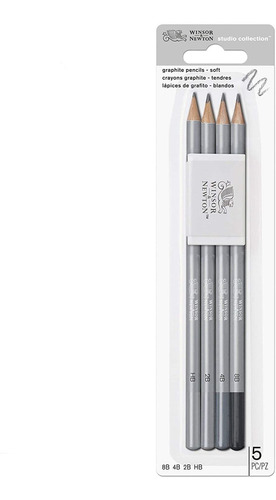 Juego De 4 Lapices De Grafito Hb A 8b Winsor And Newton