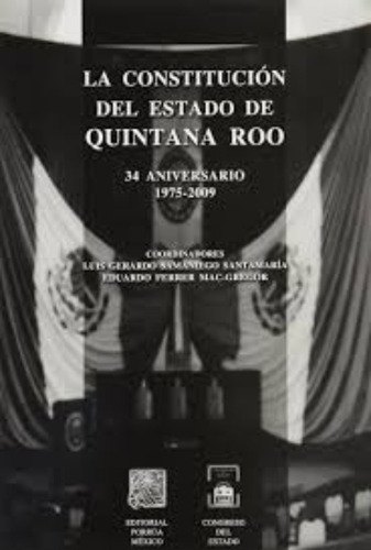Libro La Constitución Del Estado De Quintana Roo Samaniego