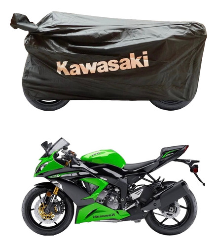 Funda Cubierta Impermeable Compatible Para Motos Kawasaki 