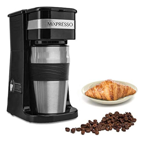 Ultimate 2-in-1 Single Cup Coffee Maker Y 14oz Travel Mug Co