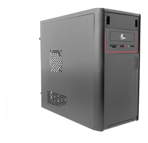 Gabinete Xtech Atx + Fuente 600w Black Xtq-200 Mid Tower